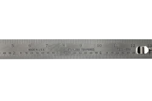 PEC Tools 6" Pocket Rule, Inch & mm, Metric Equivalent Chart on Back, 5pcs - color: Metric Equivalent Chart, size: 5