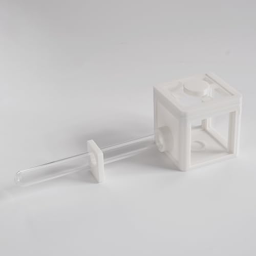 Glass Test Tube Ant Farm Set, 5-Color Housing Cubes with Formicarium, Scientific Observation Kit, 15x150mm Tubes, Educational Colony Habitat for Students (White) - color: White
