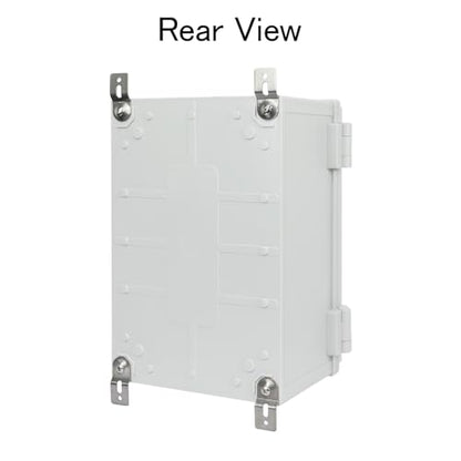 Junction Box IP65 Waterproof Electrical Box Outdoor ABS Plastic Project Box Hinged Shell Universal Enclosure Box with Mounting Plate, Wall Brackets, Cable Glands 11.8"x 7.9" x 7.1" - color: Grey, size: 11.8"x 7.9" x 7.1"