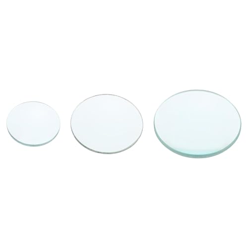 25mm, 40mm, 50mm Diameter Double Convex Lens Physics Teaching Tools, Optical Lenses Kit for Junior High School Physics Laboratory Experiment Double Convex Lens,Clear - size: 25/40/50mm, style: Double convex lens