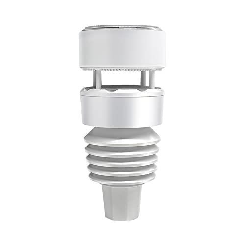 Ecowitt WS90 7-in-1 Weather Sensor, Outdoor Temperature/Humidity/Rain Gauge/Wind Speed and Direction/UV Index/Solar Radiation - Just Sensor, Could NOT Be Used Alone - 915 MHz - style: WS90BN