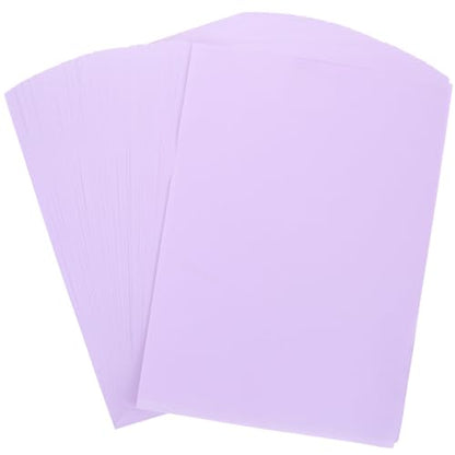 Garneck Origami Paper Sheets Light Purple Decorative Paper for Kids Diy Crafts Folding Printing Scrapbooking Art Projects 8.25 X 11.69 in 100 Sheets