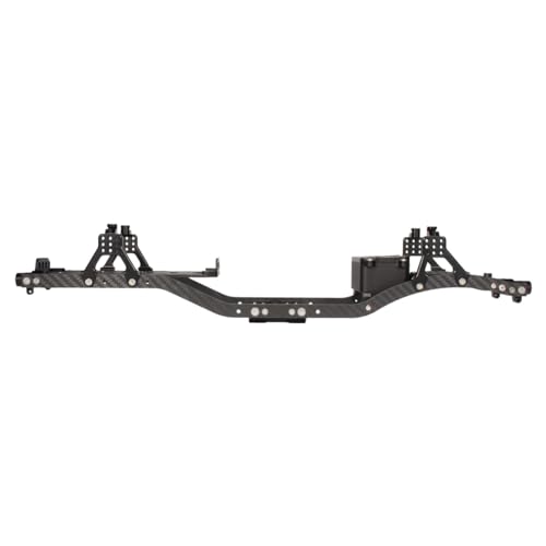 1/10 RC Crawler Metal Chassis Kit for Axial SCX10 II Rock Off Road Truck - color: Black