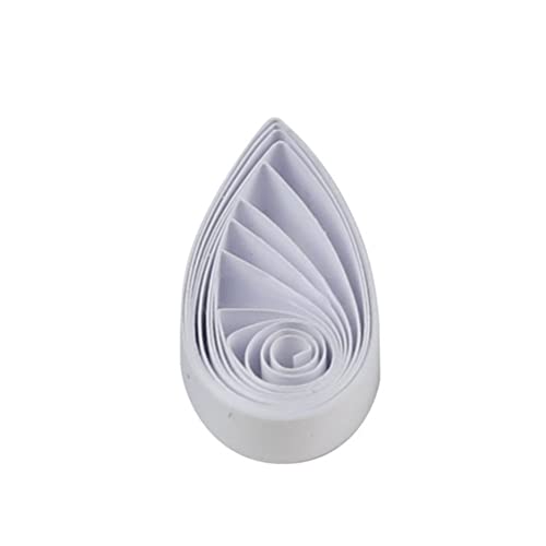 ODETOJOY White Quilling Paper Strips for Crafts Paper Quilling 3mm/5mm/7mm/10mm Set-120pcs, 54cm - size: 1.5/3/5/7/10mm set