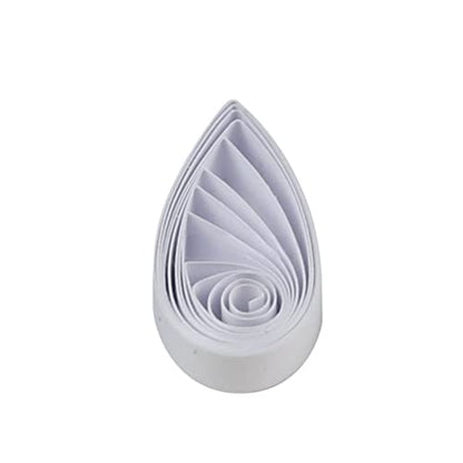 ODETOJOY White Quilling Paper Strips for Crafts Paper Quilling 3mm/5mm/7mm/10mm Set-120pcs, 54cm - size: 1.5/3/5/7/10mm set