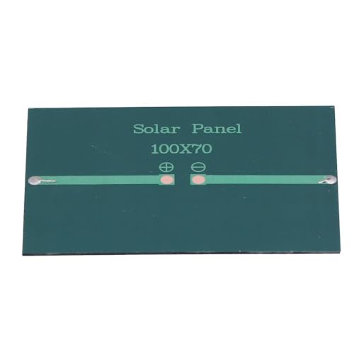 2Pcs 1W 5V Solar Panel Module – Polycrystalline Silicon Solar Cells for Outdoor Power Generation with Wind-Resisting Frame 100x70mm