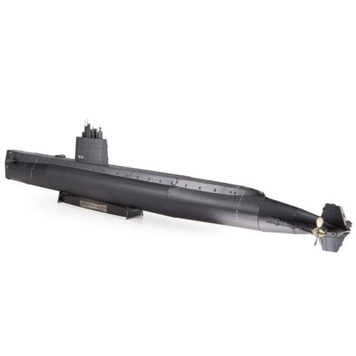Fascinations Metal Earth Premium Series USS Nautilus 3D Metal Model Kit Bundle with Tweezers