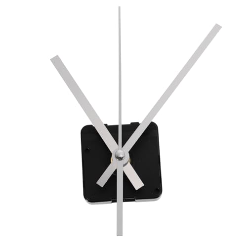 Clock Movement Quartz Clock Mechanism Kit, Silent Quartz with Long Spade Hands Wall Movement Non-Ticking Repair Parts Replacement Kit Motor for Custom Repair