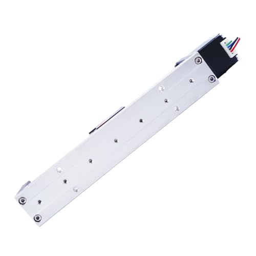 FUYU FSK30 Mini Linear Rail Small Slide Guide CNC Screw Lead Motion Table Motorized Nema 14 Stepper Motor[250mm Stroke Work Size] - size: 250mm