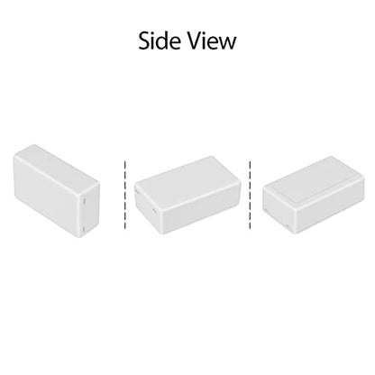 LeMotech Project Box 5 Pieces ABS Plastic Electrical Project Case Small Junction Box for Electronics White 3.15 x 1.97 x 1.02 inch (80 x 50x 26 mm) - color: 5 pieces, size: 3.15"x 1.97"x 1.02"