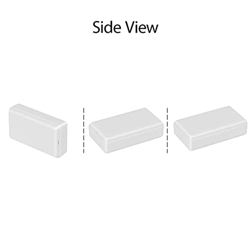 LeMotech Project Box 5 Pieces ABS Plastic Electrical Project Case Small Junction Box for Electronics White 1.97 x 1.10 x 0.59 inch (50 x 28 x 15 mm) - color: 5 pieces, size: 1.97"x 1.10"x 0.59"