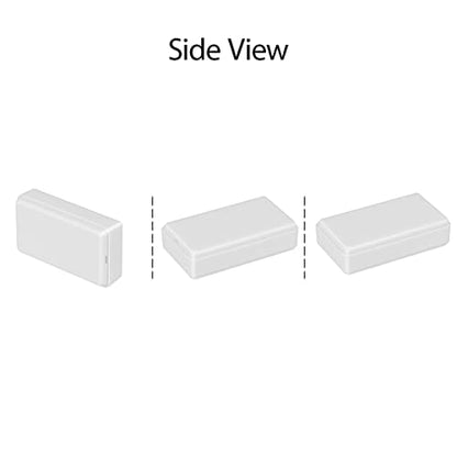 LeMotech Project Box 5 Pieces ABS Plastic Electrical Project Case Small Junction Box for Electronics White 1.97 x 1.10 x 0.59 inch (50 x 28 x 15 mm) - color: 5 pieces, size: 1.97"x 1.10"x 0.59"