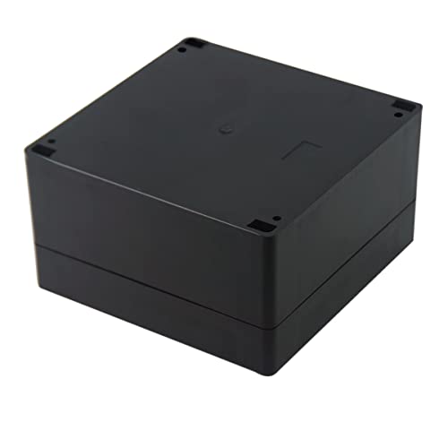 Junction Box, Zulkit Project Box IP65 Waterproof Outdoor Box ABS Plastic Electrical Boxes Electronic Enclosure Black 6.3 x 6.3 x 3.5 inch(160 x 160 x 90 mm)(Pack of 1) - size: 6.3" x 6.3" x 3.5"(Pack of 1)