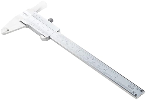 Mitutoyo 530-118 Vernier Calipers, Stainless Steel, for Inside, Outside, Depth and Step Measurements, Metric, 0"/0mm-200mm Range, +/-0.03mm Accuracy, 0.02mm Resolution, 50mm Jaw Depth