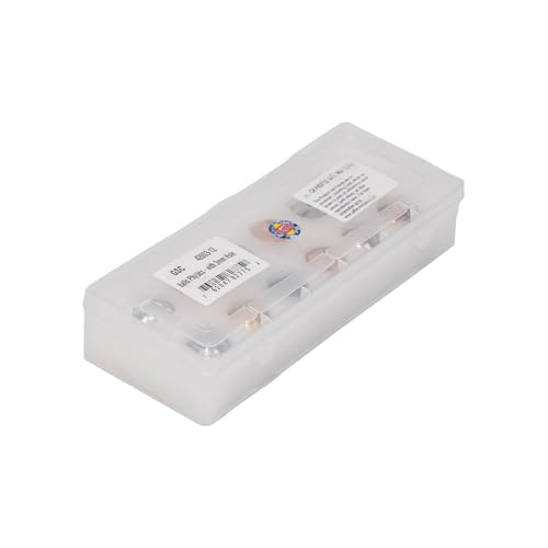 42003-12: Physics Balls Set of 12 Each Drilled 25mm with 3mm Center Hole and a Plastic Storage Container. The Includes 2 Material Type; Aluminum, Brass, Copper