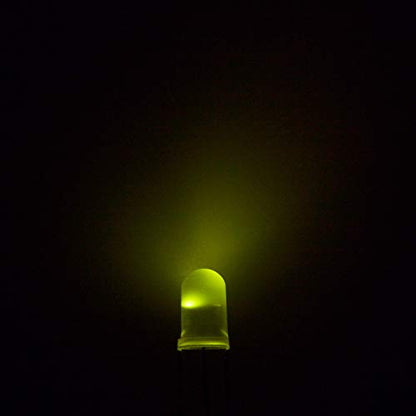 CHANZON 100 pcs 5mm Red & Yellow-Green Diffused LED Lights Common Anode - color: C) Red & Yellow-green (Ca) (100pcs)