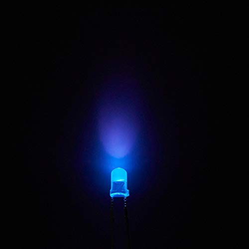 CHANZON 100 pcs 3mm Purple UV LED Diode Lights (DC 3V 20mA) - color: I) Uv 395nm, size: 3mm Round Top