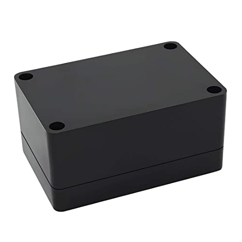 LeMotech Junction Box IP65 Waterproof Project Box Dustproof ABS Plastic Electrical Boxes Universal Enclosure for Electronic Black 3.93x 2.68x 1.97 inch (100 x 68 x 50 mm)(Pack of 2) - color: Black (2 packs), size: 3.9" x 2.6" x 1.9"