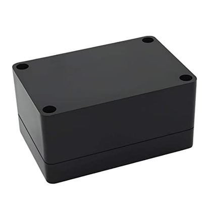 LeMotech Junction Box IP65 Waterproof Project Box Dustproof ABS Plastic Electrical Boxes Universal Enclosure for Electronic Black 3.93x 2.68x 1.97 inch (100 x 68 x 50 mm)(Pack of 2) - color: Black (2 packs), size: 3.9" x 2.6" x 1.9"