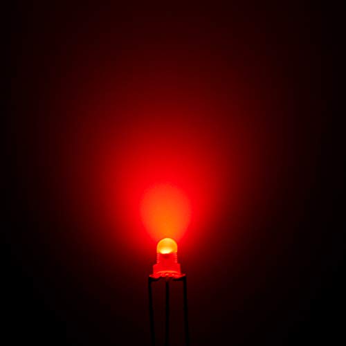 CHANZON 100 pcs 3mm Red & Yellow-Green Diffused LED Lights Common Cathode - color: D) Red & Yellow-green (Cc) (100pcs)