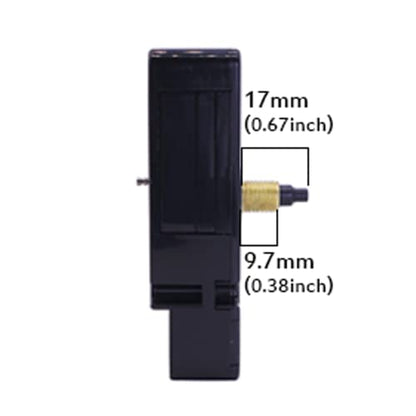 DEEWISH Radio Clock Mechanism DIY, 0.67 inch(17mm) Axis Length WWVB Radio Electric Controlled Clock, Repair Wall Clock Clockwork with 2 Set Clock Hands