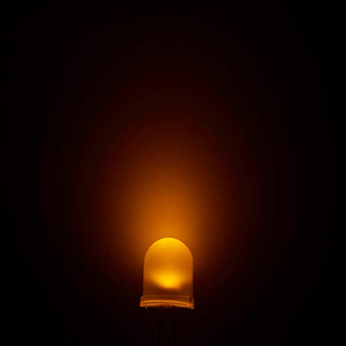 CHANZON 50 pcs 10mm Yellow Diffused LED Diode Lights (DC 2V 20mA) - color: I) Yellow-yellow (50pcs)