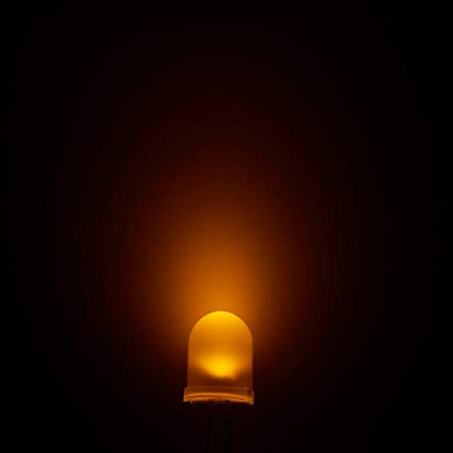 CHANZON 50 pcs 10mm Yellow Diffused LED Diode Lights (DC 2V 20mA) - color: I) Yellow-yellow (50pcs)