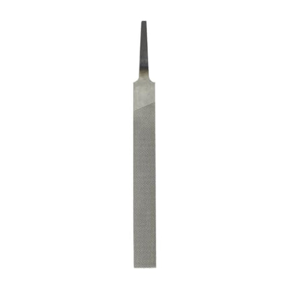 HARFINGTON Flat Medium Cut File 4" Double Cut Teeth High Carbon Steel Hand Rasp File without Handle for Metal Wood Deburring Removing - size: 4", style: Medium