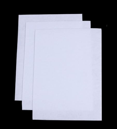 YYCRAFT Stiff Felt Sheets 9 Inch X 12 Inch - 48 Pcs Pack(Thickness:1mm),White - color: 1mm White(48pcs Pack)