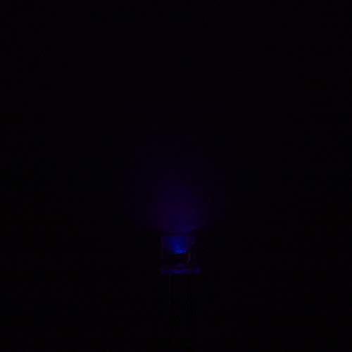 CHANZON 100 pcs 5mm Purple UV Flat Top LED Diode Lights (DC 3V 20mA) - color: G) Purple (Uv) (100pcs)