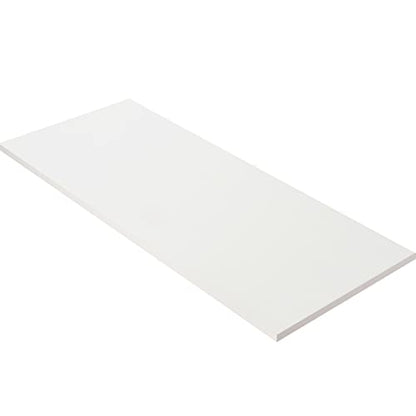 Kaboon 55x20 inch White Table Top, One-Piece Desktop, Reversible Laminate Countertop, Double Desks, L-Desk DIY - color: White, size: 55x20