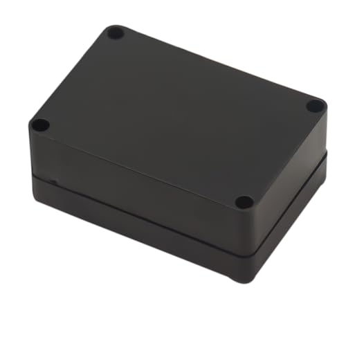 Junction Box, Zulkit Project Box IP65 Waterproof Outdoor Box ABS Plastic Electrical Boxes Electronic Enclosure Black 3.27 x 2.28 x 1.30 Inch(83x58x33mm)(Pack of 2) - size: 3.27" x 2.28'' x 1.30''(Pack of 2)