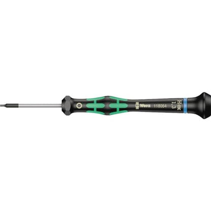 Wera 05118074001 Kraftform Micro 2054 Hexagon Electronics Precision Screwdriver, 0.05mm Head, 40mm Blade Length - size: Hexagon 0.05mm Head, 40mm Blade
