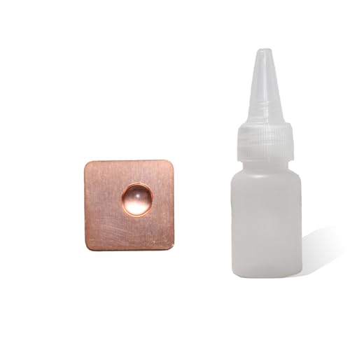 Mineral ID Kit - 9 Pieces - Includes Dropper Bottle, Streak Plate, Glass Plate, Magnet, Nail, Copper Sheet, Retractable Hand Lens, Nail File, Alloy Drill Bit for Geology Classrooms