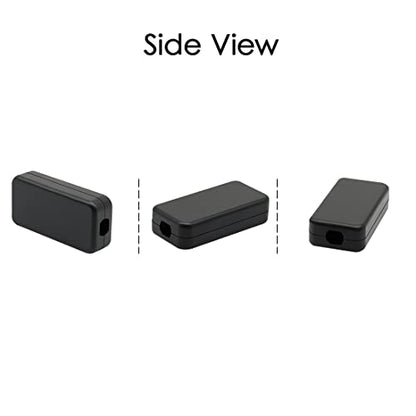 LeMotech 5Pcs ABS Plastic Electrical Project Case Power Junction Box, Project Box Black 1.6 x 0.8 x 0.4 inch (40 x 20 x 11 mm) - size: 1.6" x 0.8" x 0.4"(5pc)