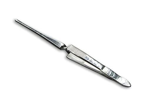 HURON Precision Tweezers, Self-Closing, 6.5 in (1/3/10 pc) (1 pc) - style: Self-Closing, 6.5"