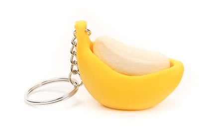 Fruit Fidget Clicker Toy with Mechanical Switch, 3D Printed ASMR Stress Relief Keychain, Cute Banana Sensory Fidget Toy for Teens & Adults Ages 14+