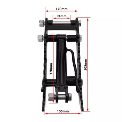 Hydraulic Thumb for Mini Excavator 3 Ton & Below, Compatible with Older Excavator Models, Universal Thumb Attachment Kit with Cylinder & Hoses for Grabbing Irregular Objects