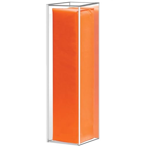 Clear Football End Zone Pylon Display Case with Mirrored, Acrylic Shadow Box for Football End Zone Pylon UV Protecting Game Day, 18.7" H x 5" L x 5" W - size: Football End Zone Pylon Display Case