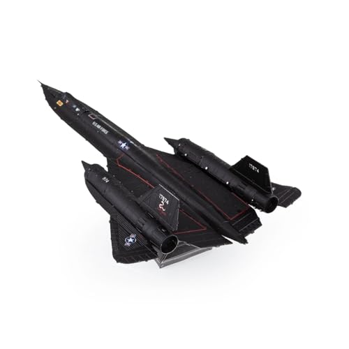 Fascinations Metal Earth SR-71 Blackbird Color 3D Metal Model Kit Bundle with Tweezers