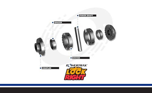 PowerTrax 1840-LR Lock-Right Differential Locker, 35 Spline, Fits ford 10.25", Rear, Open Differential, Compatible with ford F-250, F-350, E-Series, Excursion - style: Ford 10.25" (10 1/4") 35 Spline Axle 12 Bolt Differential (1840-LR)