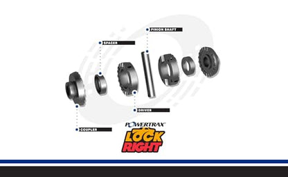 PowerTrax 1220-LR Lock-Right Differential Locker, 31 Spline, Fits Chrysler 9.25 Rear, Compatible with Dodge Ram 1500, Durango, Dakota, Chrysler Aspen, Plymouth Trailduster, Rear Differential - style: Chrysler 9.25" Rear 31 Spline Axle Differential Locker