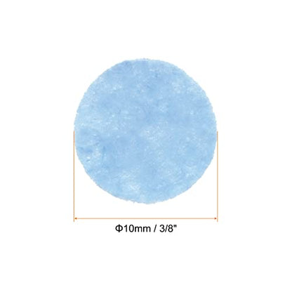 HARFINGTON 100pcs Round Felt Circles, 10mm 3/8" Pre Cut Felt Craft Pads Non-Woven Mini Felt Fabric Circles for DIY Sewing Handcraft Cut Projects Craft Finishing, Blue - color: Blue, size: 10mm
