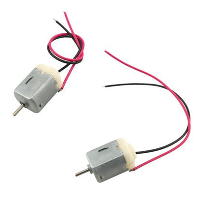 10PCS Miniature DC Motors 130 Motor Mini DC 3V Motor with 10cm Copper Wire Suitable for Small Automated Power Devices Such as Toothbrushes Electric Shavers Juicers - size: Normal Wire 130Motor