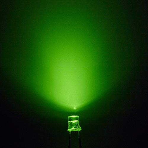 CHANZON 100 pcs 3mm Green LED Diode Lights (DC 3V 20mA) - color: C) Green (100pcs)