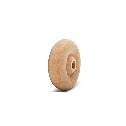 Classic Mini Wooden Wheels, Great for Crafts Too, 1-3/8 Inch Diameter, 1/2 Inch Thick, 3/16 Inch Hole, Pack of 100, by Woodpeckers - color: Pack of 100, size: 1-3/8 inch, 1/2 inch thick