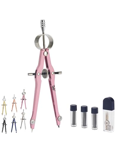 Mr. Pen- Professional Compass for Geometry, Extra Lead - color: Pink