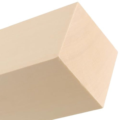 SHEUTSAN 8 Pieces Unfinished Basswood Blocks, 12 x 2 x 2 Inch Wood Carving Blocks for Crafts