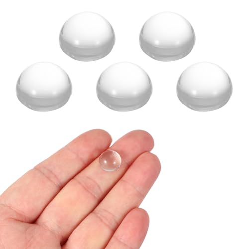 PATIKIL 5 Pack Convex Lens, 12mm OD 7mm Focal Length Optical Lenses - size: 12mm OD x 5.6mm H x 7mm Focal L