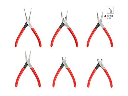 TEKTON Mini Pliers Set, 6-Piece | PMN99906 - size: 6-Piece
